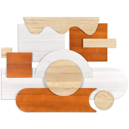 Empire Art Direct 40" x 30" Cinnamon Dreamscape II Hand Made Dimensional Solid Wood Wall Art